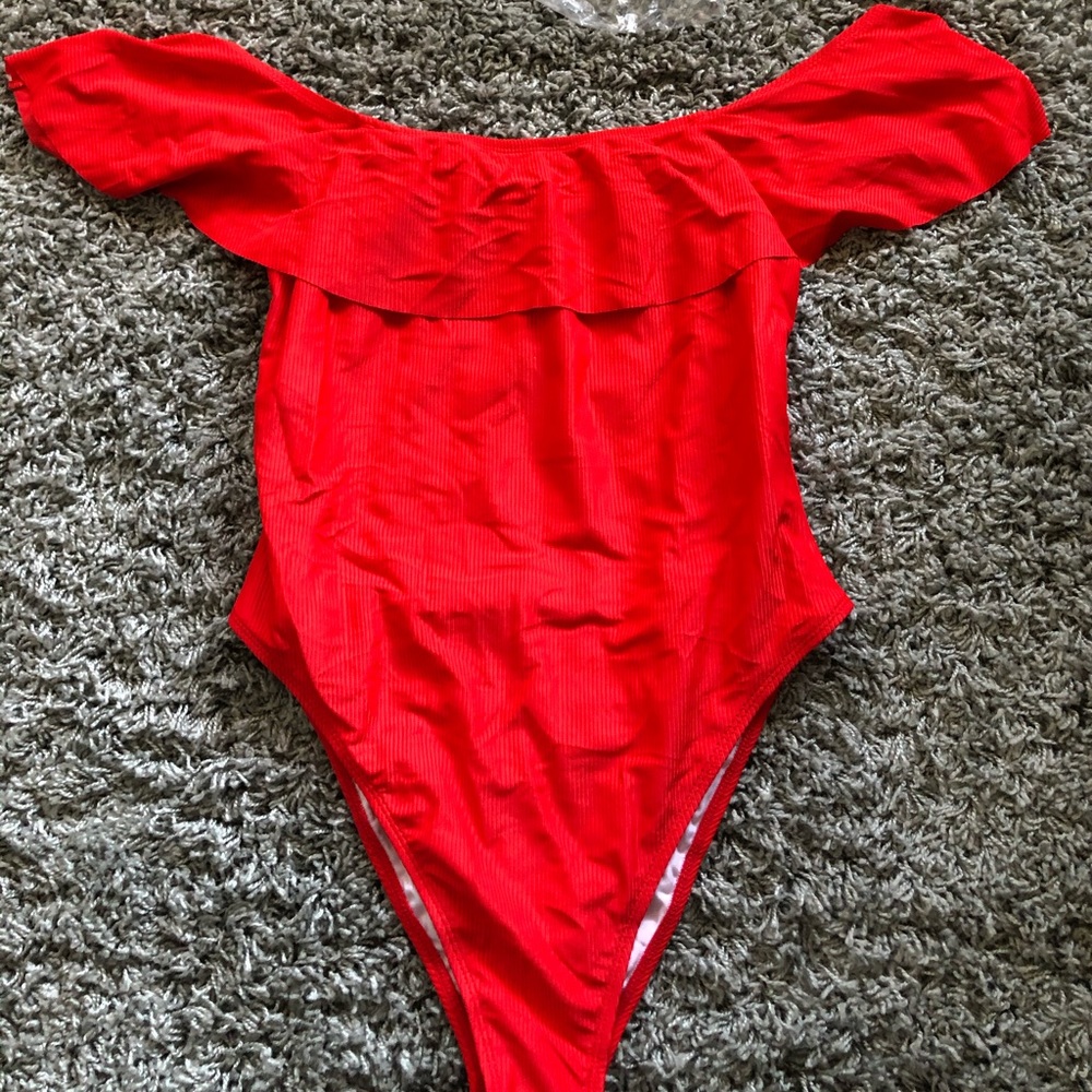Fashion Nova Red One Piece Swimsuit